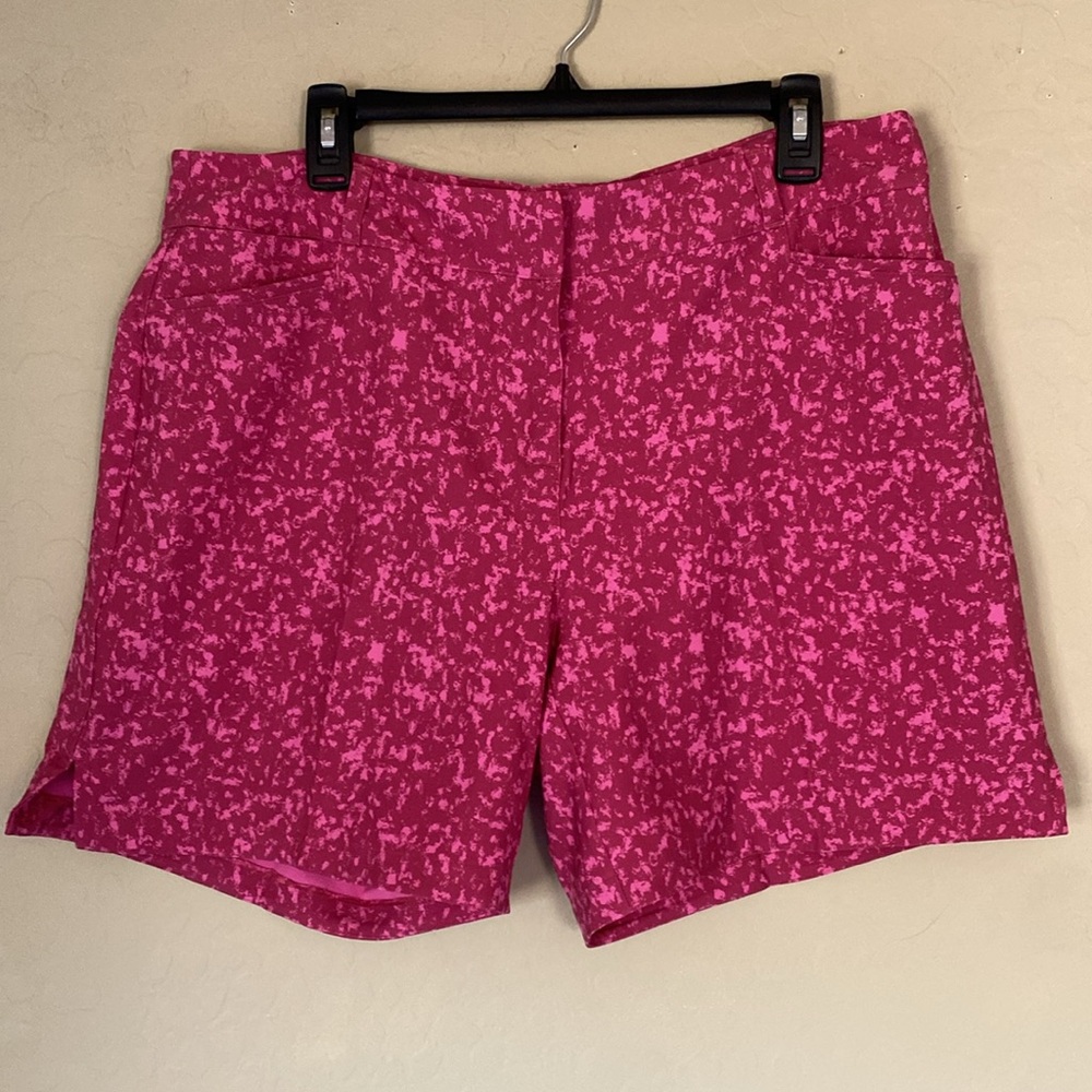 Adidas, 16, wild pink print golf shorts